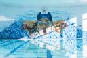 Noticias:: La obra El Nadador decora ya la piscina municipal climatizada