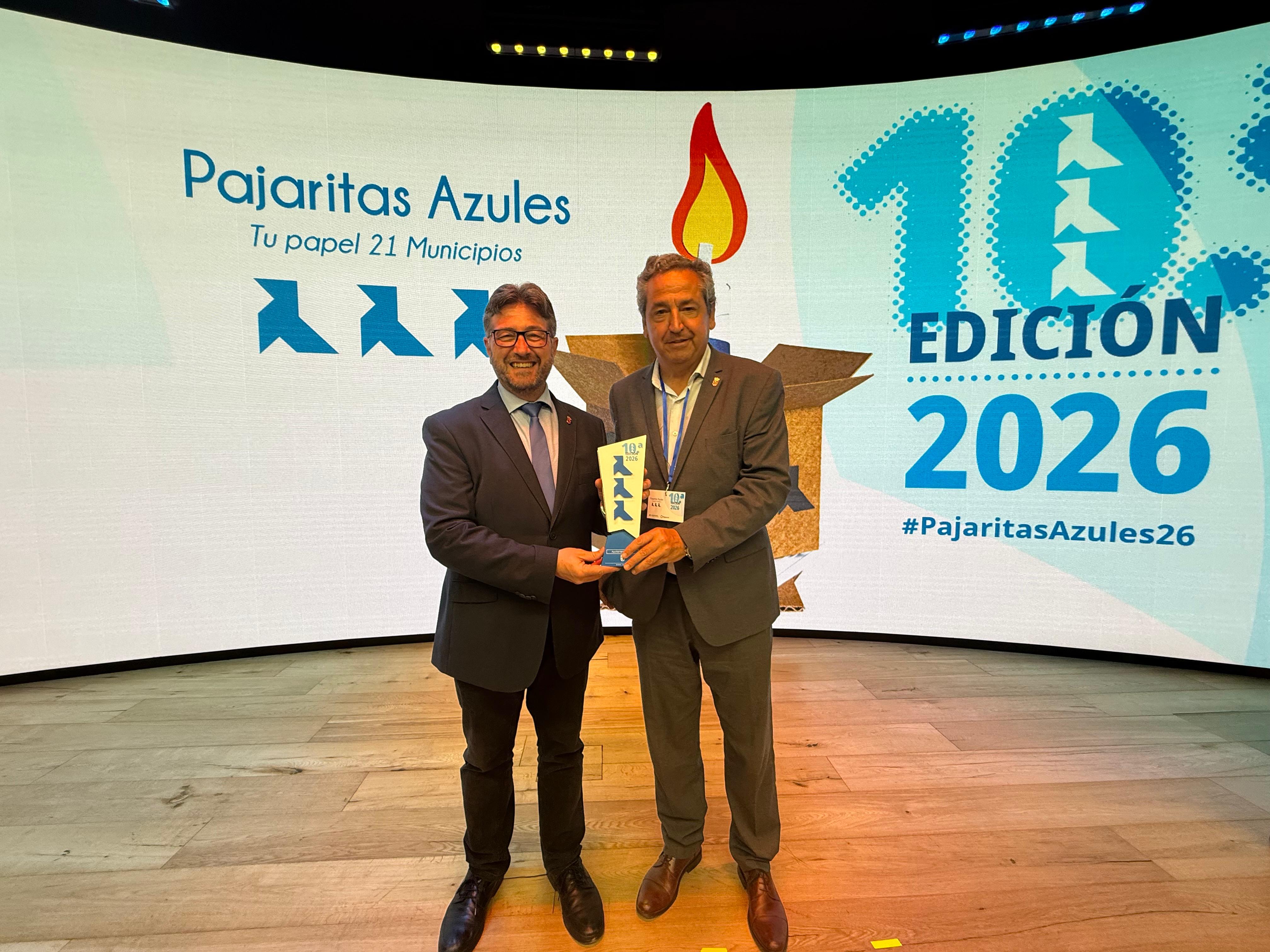 Pinto recibe por tercer año consecutivo tres Pajaritas Azules por su compromiso con el reciclaje de papel y cartón