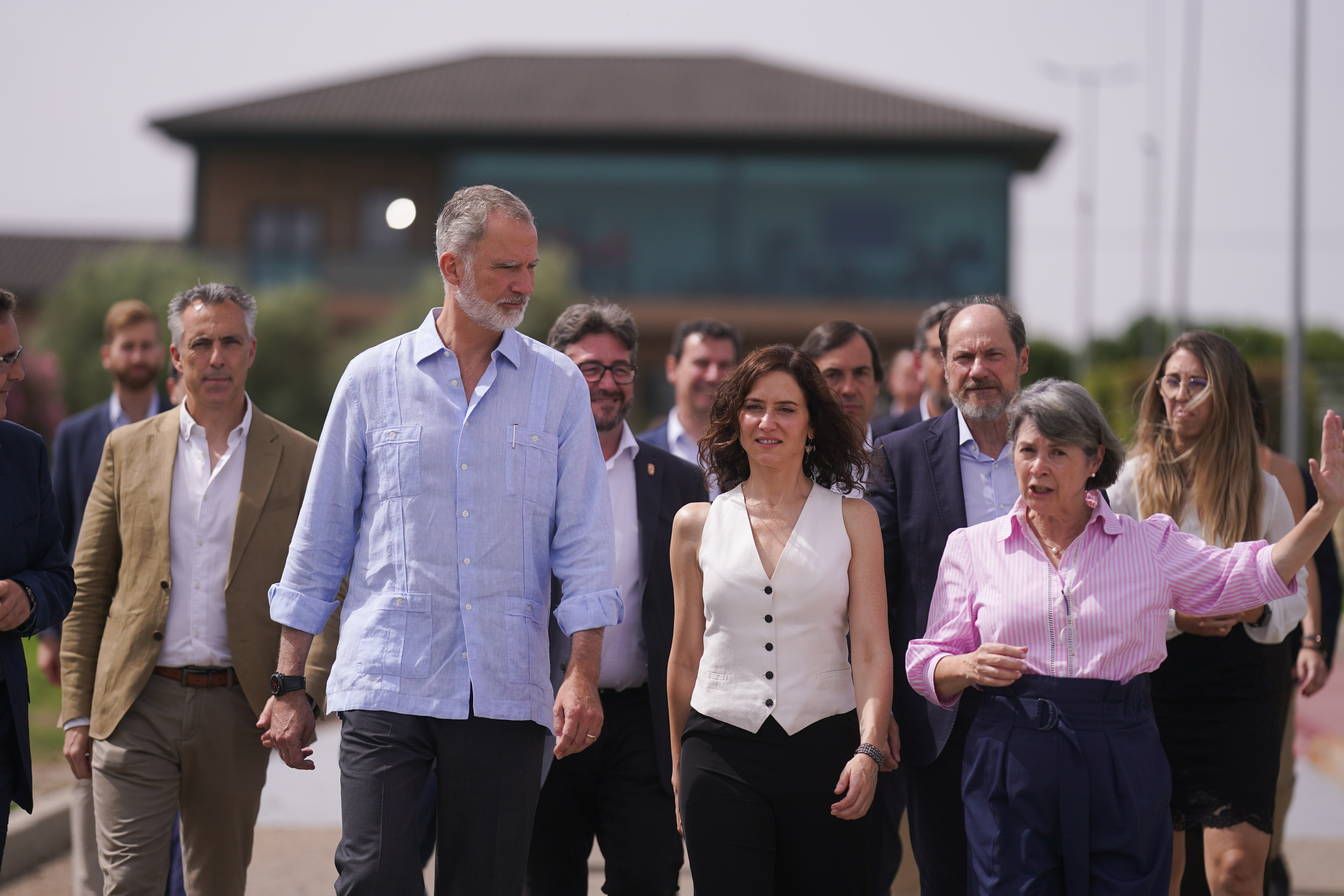 El Rey Felipe VI, la Presidenta Ayuso y el Alcalde de Pinto Salomón Aguado inauguran el Centro de Innovación de Agua y Energía