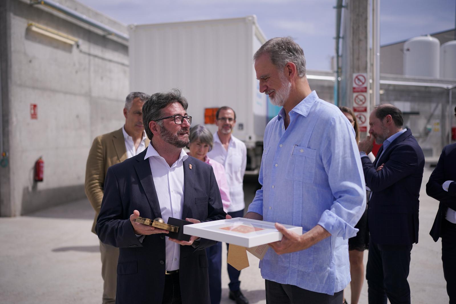 El Rey Felipe VI, la Presidenta Ayuso y el Alcalde de Pinto Salomón Aguado inauguran el Centro de Innovación de Agua y Energía