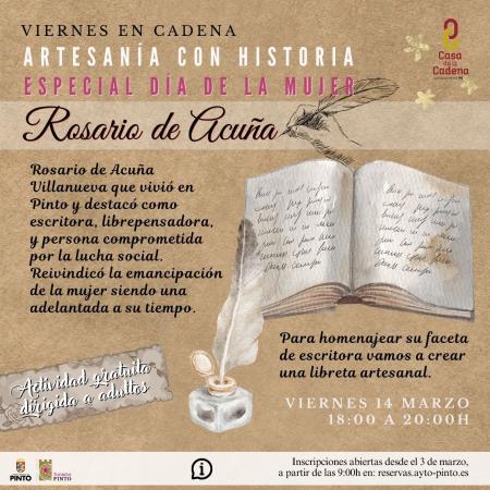 ARTESANÍA CON HISTORIA: ROSARIO DE ACUÑA