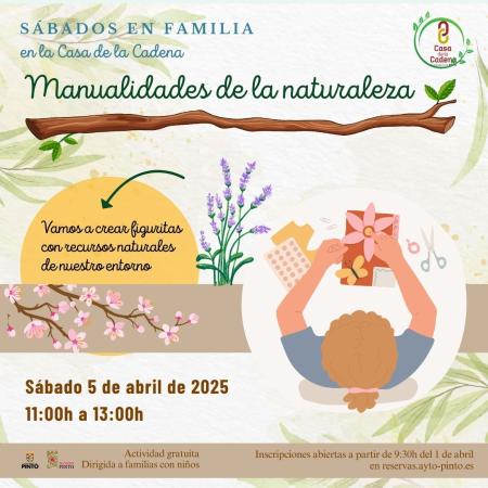 Sábados en familia: Manualidades de la naturaleza.