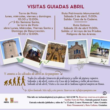 VISITAAS GUIADAS MES DE ABRIL