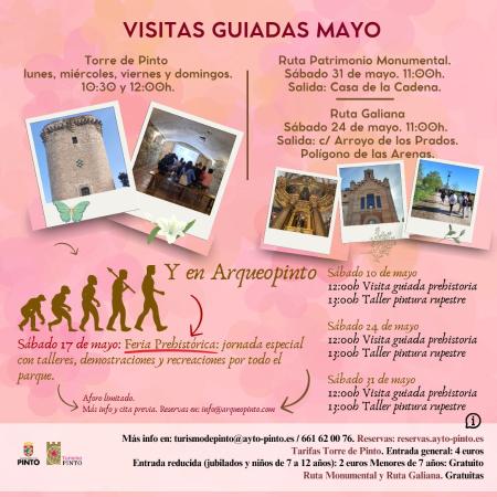 VISITAS GUIADAS PARA EL MES DE MAYO