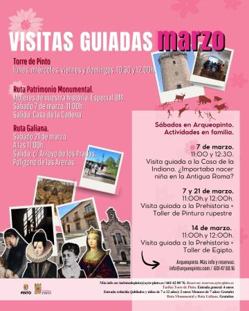 RUTAS Y VISITAS DE MARZO