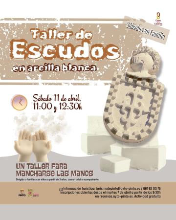Sábados en familia: Escudos en arcilla blanca