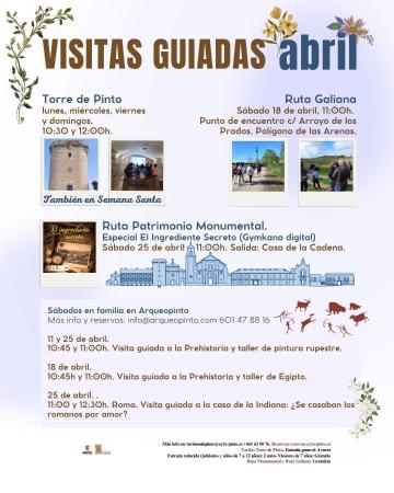 CALENDARIO VISITAS GUIADAS ABRIL