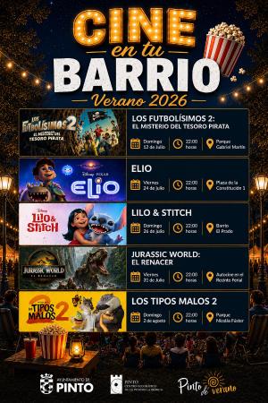 Imagen Vive un verano de película en Pinto con el programa cultura 'Cine en...